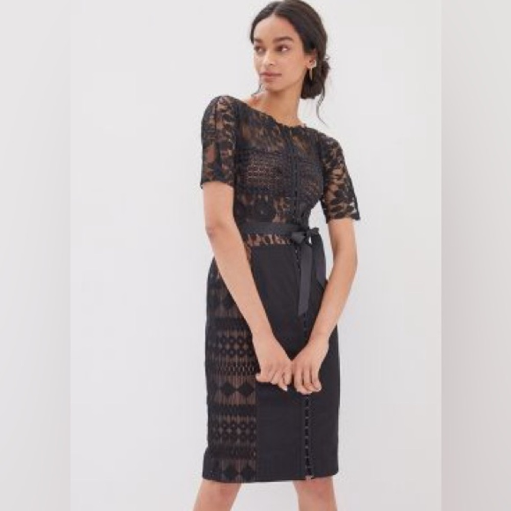 Anthropologie Byron Lars Carissima Sheath Dress, Size 16W. NWT